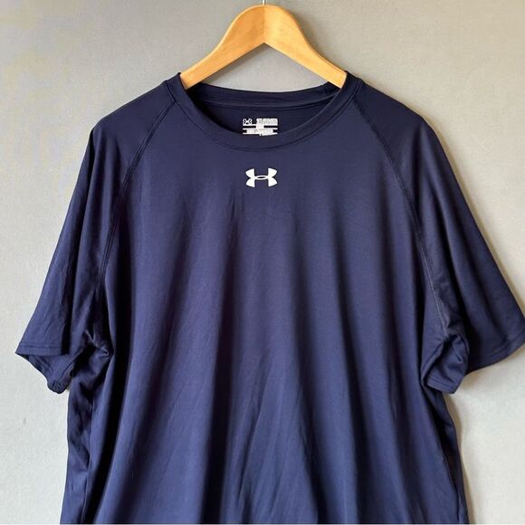 🎉5 for $45🎉Under Armour Tshirt Shirt Man Size 2XL Blue - Picture 2 of 6